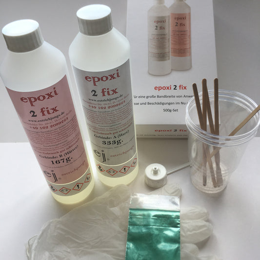 Probierset für Gieß- und Bastelarbeiten, epoxi2fix, Risseharz, Vergussmasse, Beschichtung, Bastelharz